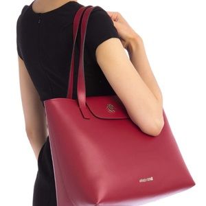 Roberto Cavalli Leather Tote Bag